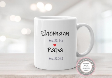 Preview: ♥ zauberhafte Tasse Emailletasse Becher  Dino 1; Name, Wunschname, Sterne KITA Kindergarten, Geburtstag, Einschulung, Kindergeburtstag, Dankeschön, Abschied, Jubiläum, Geschenk, Becher von Lüttentüddel - Kopie